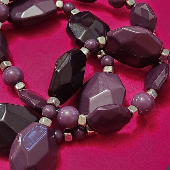 🩵Premier "Grapevine" Purple Set of 3 Bracelets - Picture 5 of 9